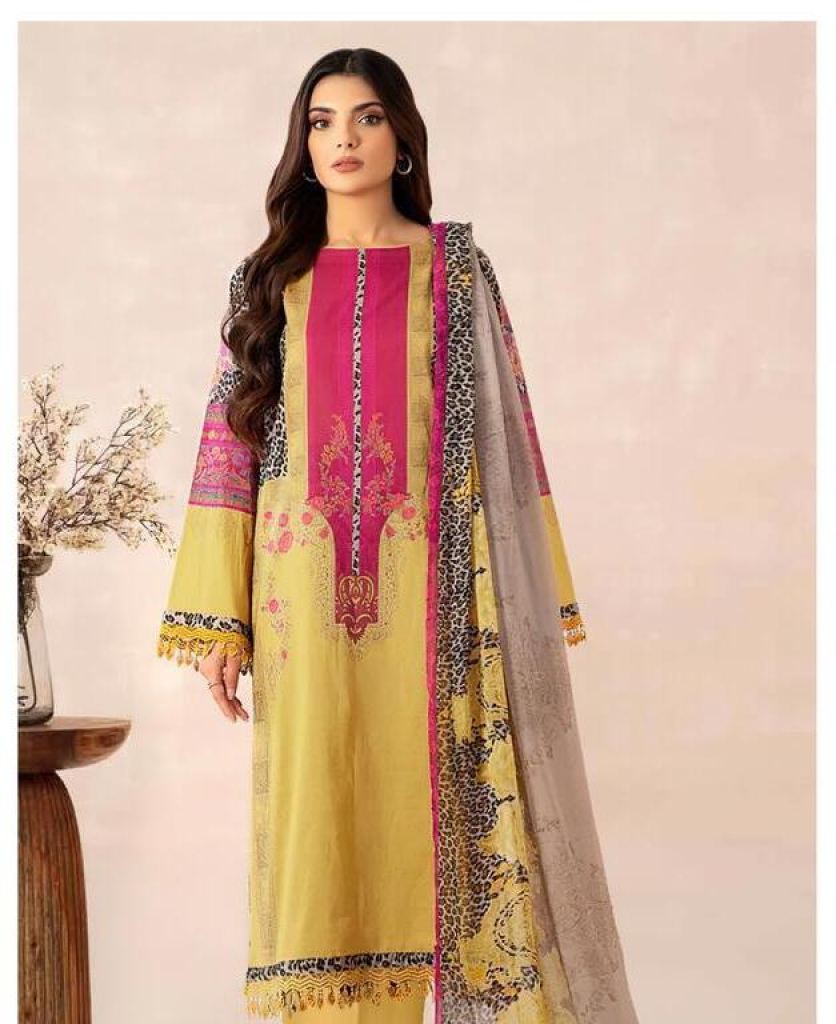Alzohaib Az 1492 And 1500 Cotton Dupatta Embroidered Salwar Kameez