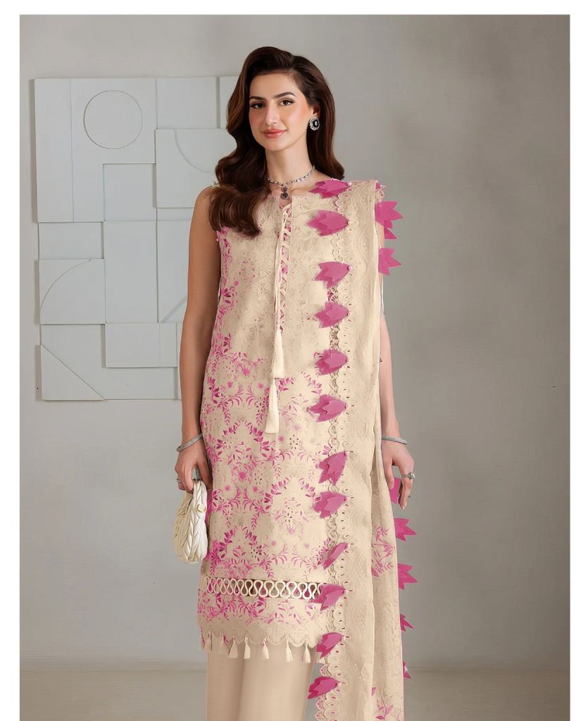 Alzohaib Nazakat Vol 1 Chiffon Dupatta Patche Worked Salwar Kameez