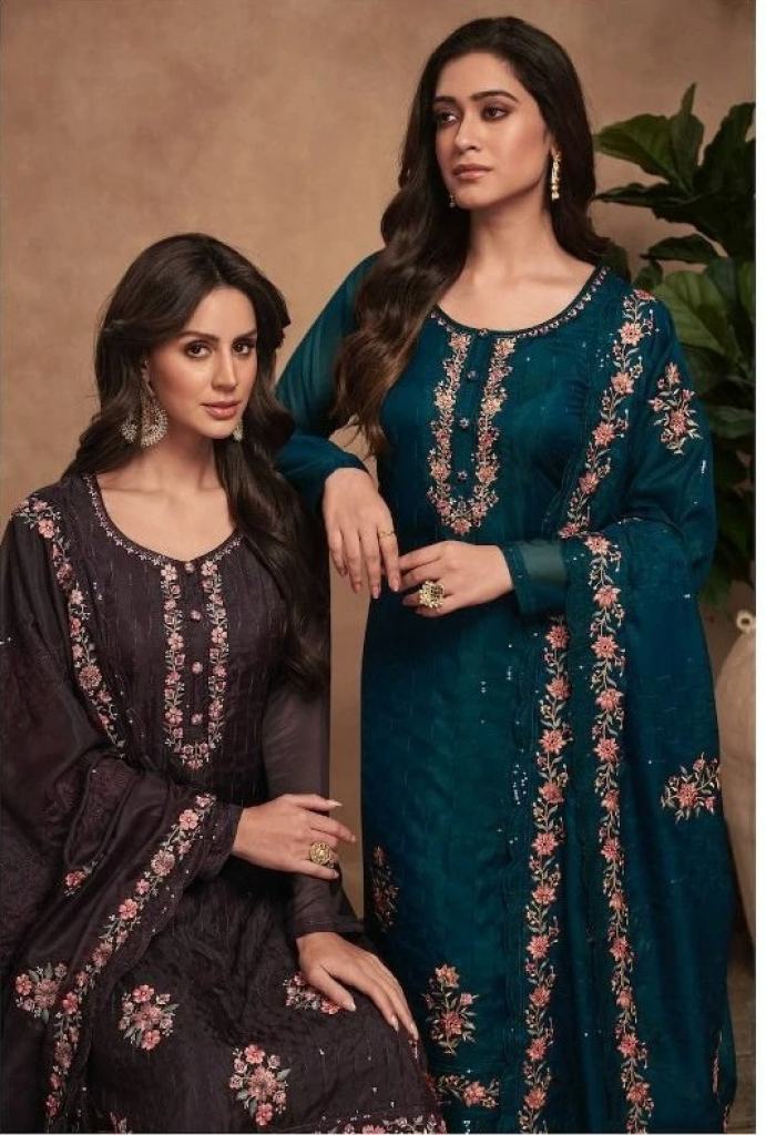 Amirah Arisha Organza Embroidered Salwar Kameez