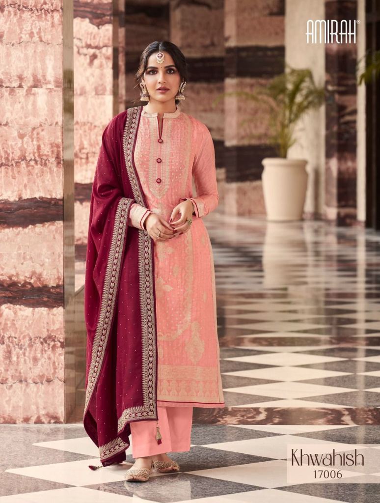 Amirah Khwahish vol  2 Dola Silk Embroidery Salwar suits 