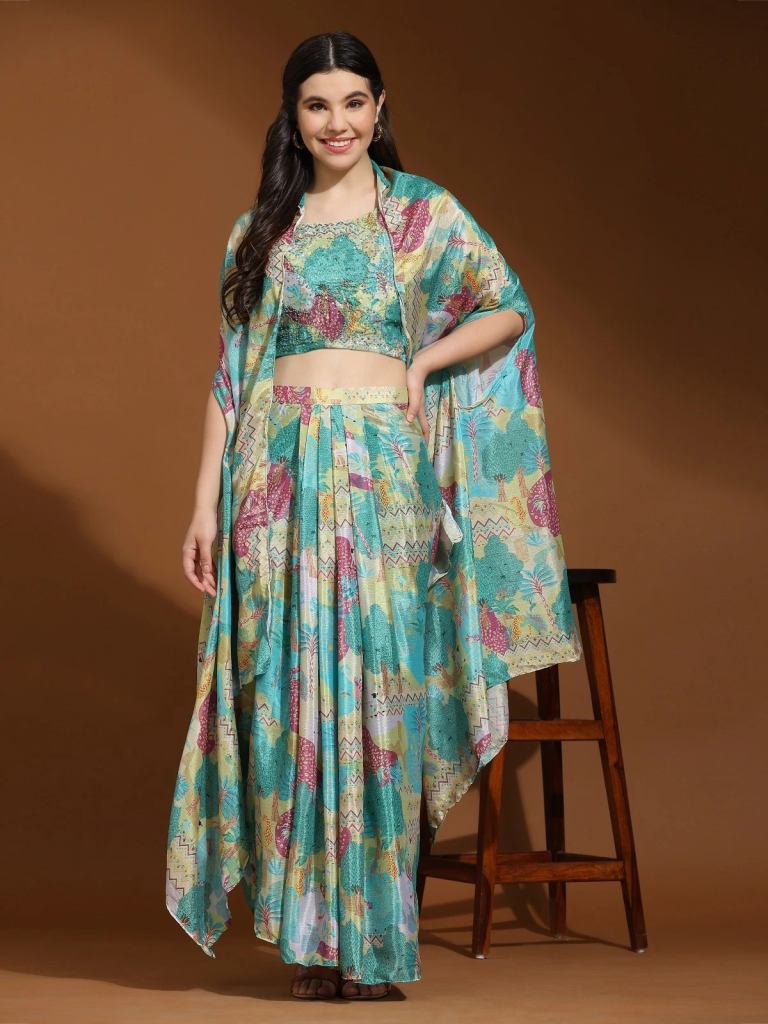 Amoha Trendz C342 Stylish Ready-Made Indo Western