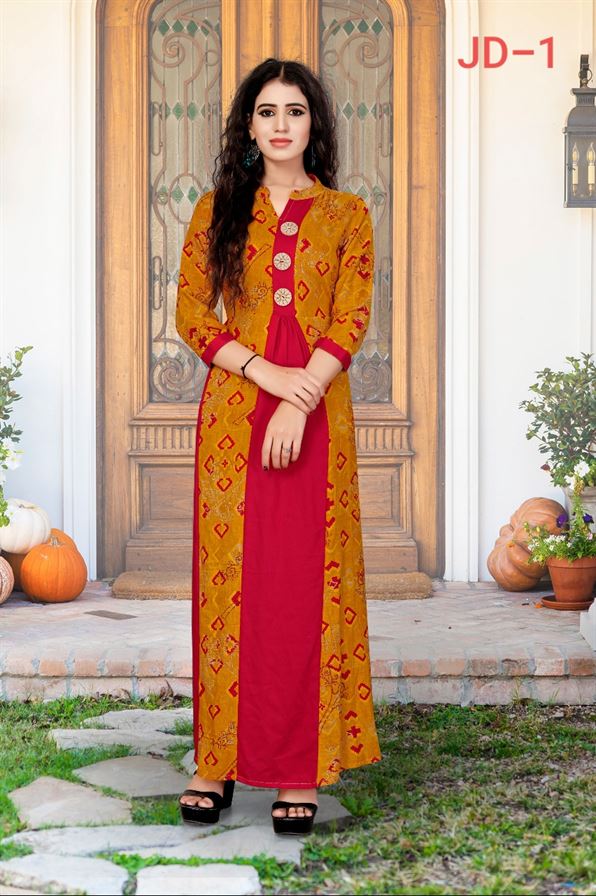 Gown type kurtis outlet