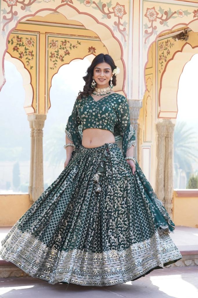 Anamika Vol 24 Viscose Sequence Embroidery Lehenga Choli