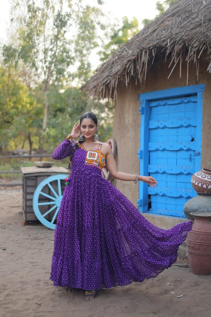 Anamika Vol 66 Fancy Bandhani Printed Gown