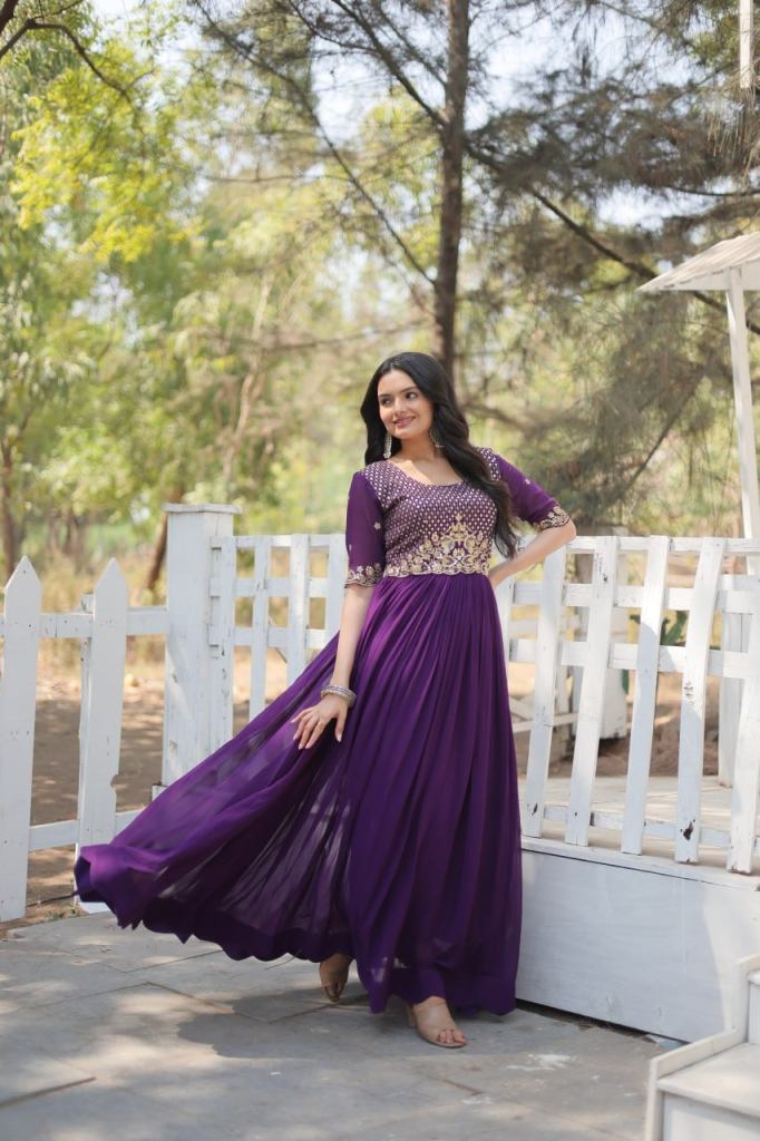Anamika Vol 67 Fancy Blooming Embroidered Gown