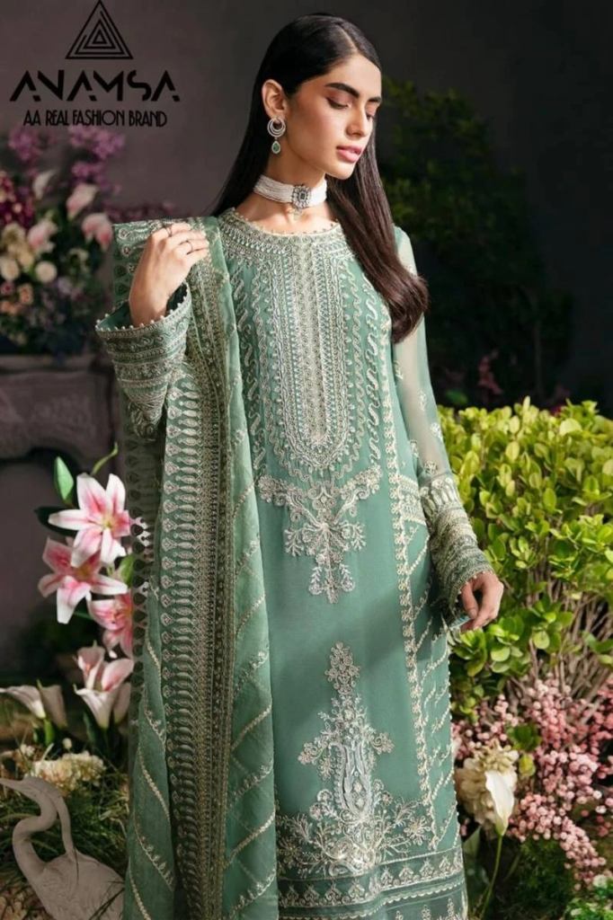 Anamsa 230 Georgette Embroidered Pakistani Salwar Suits