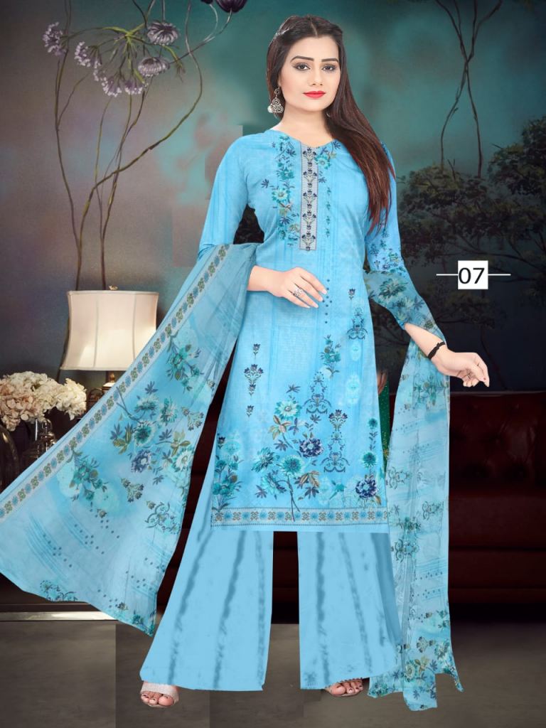 Anita Sahiba Beautiful Cambric Printed Dress Materials Catalogue