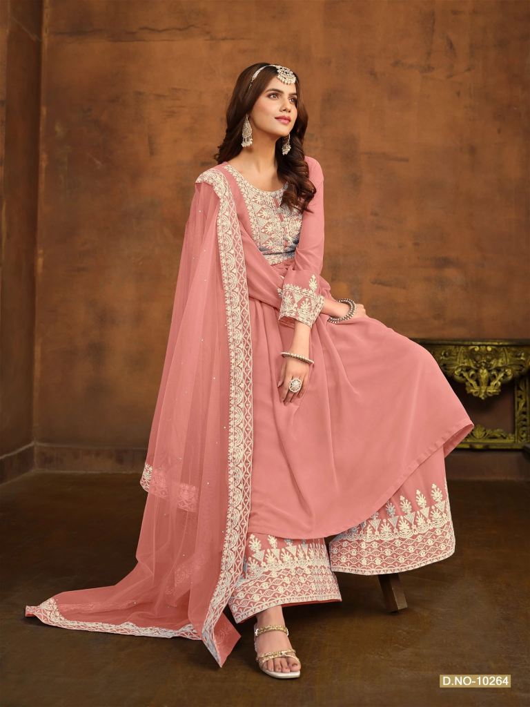 Buy online Embroidered Semi-stitched Anarkali Suit from Suits & Dress  material for Women by Divine International Trading Co for ₹2419 at 65% off  | 2024 Limeroad.com