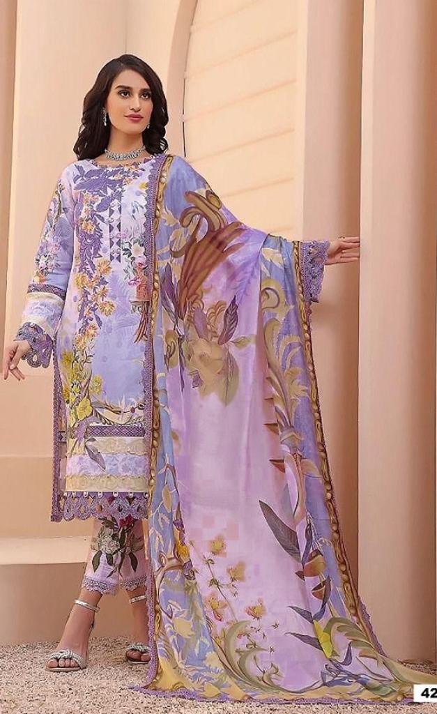 Apana Razia Sultan Vol 42 Regular Wear Cotton Printed Dress Materials
