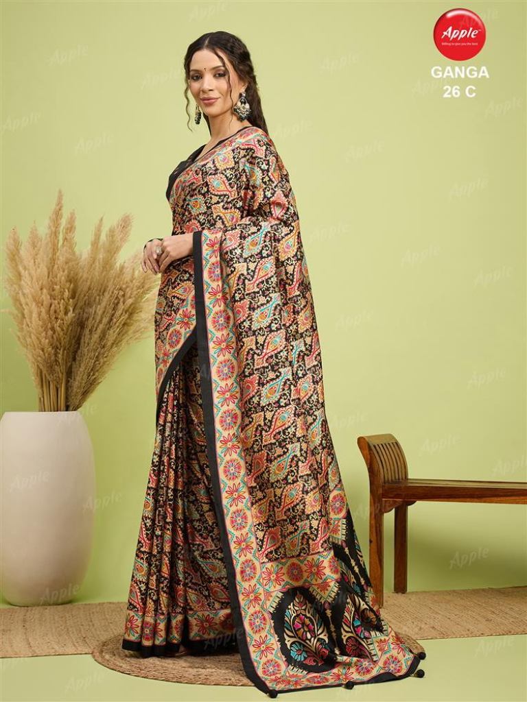 Apple Ganga 26 Digital Printed Designer Saree