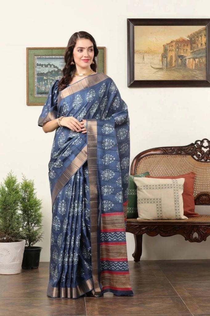 Apple Holland 6 Blend Printed Silk Saree Collection