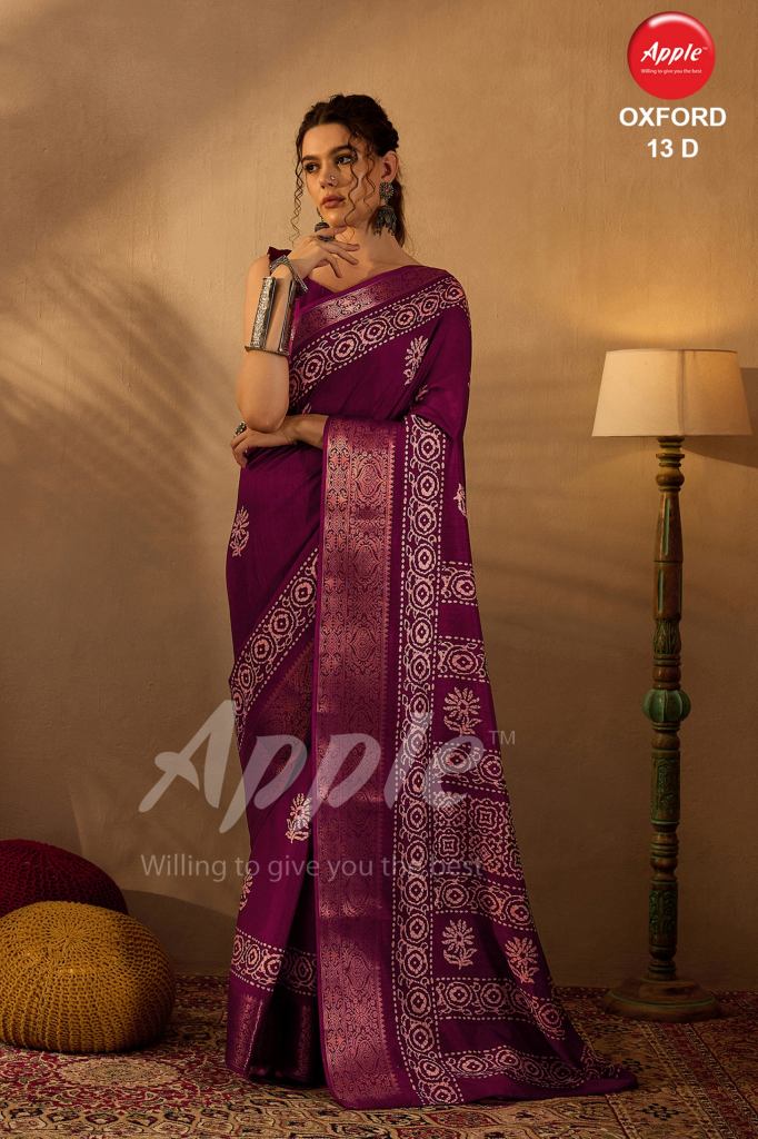 Apple Oxford 13 Saree 