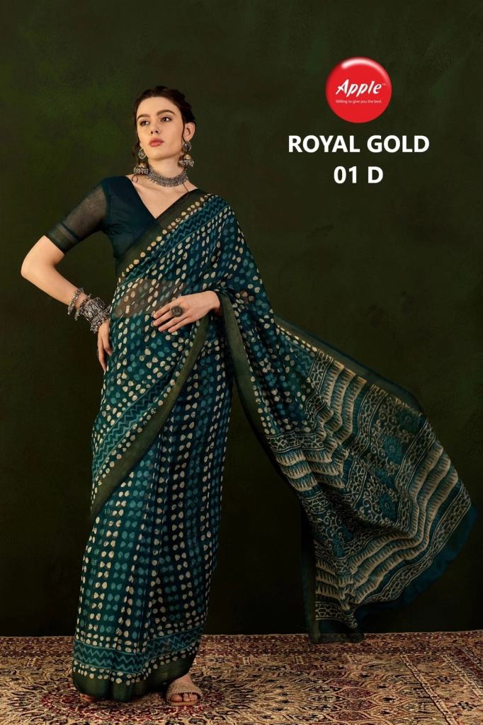 Apple Royal Gold Saree Collection