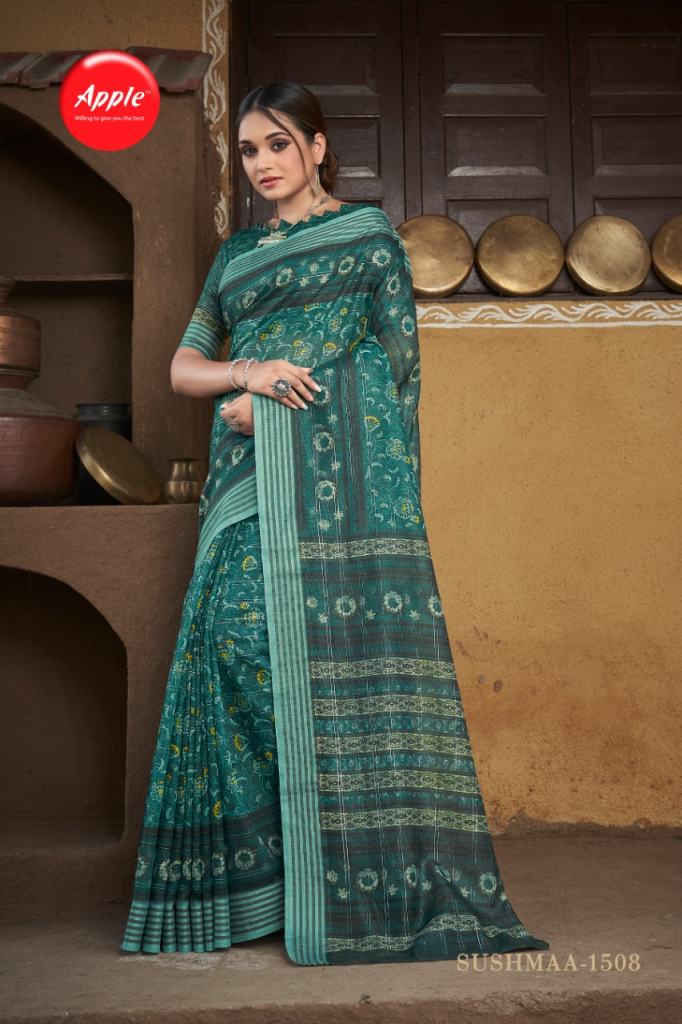 Apple Sushmaa vol 15  Silk Printed  Saree