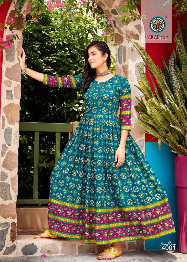 Kala Niketan Bandhani Blue Printed Stylish Kurti With Cotton Pant –  kala-niketan.in