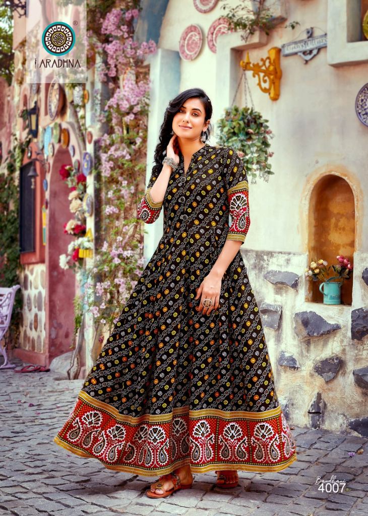 Bandhej Vol 2 Rayon Bandhani Print With Embroidery Work Bandhni Kurti Green  Color