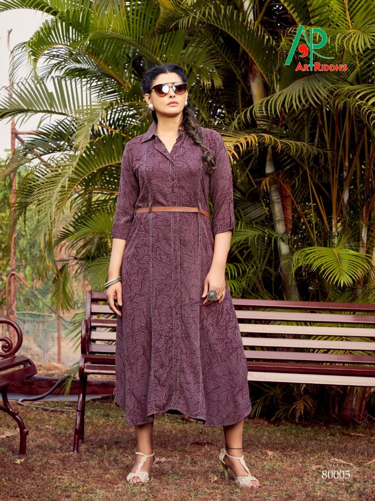 TANISHQ BY TRENDY RAYON GOLD PRINT LONG GOWN STYLE KURTI COLLECTIONS  WHOLESELLER IN USA - Reewaz International | Wholesaler & Exporter of indian  ethnic wear catalogs.