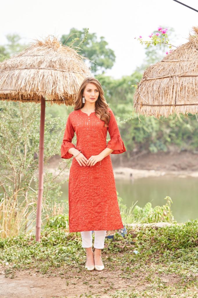 Art Riddhs Hanshika Casual Wear Embroidery Kurti Collection