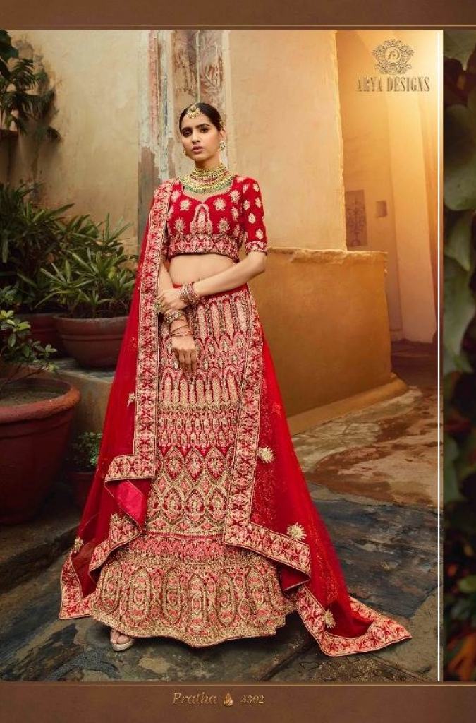 Arya presents  Pratha 4302  Exclusive Collection Of Bridal Lehenga