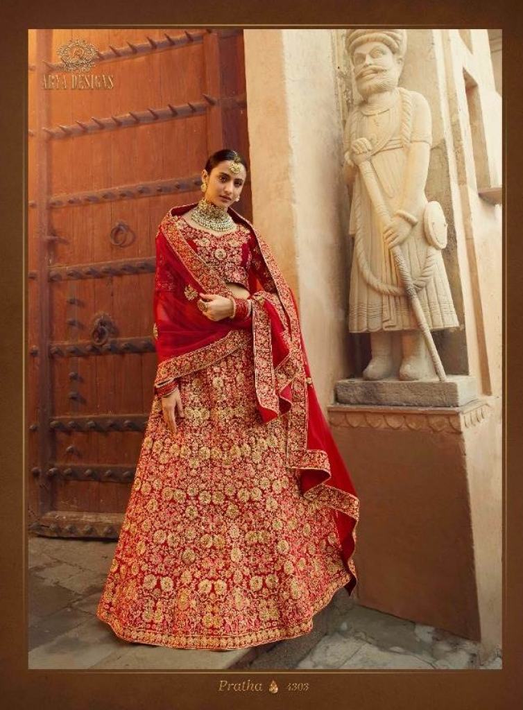 Arya presents  Pratha 4303  Exclusive Collection Of Bridal Lehenga