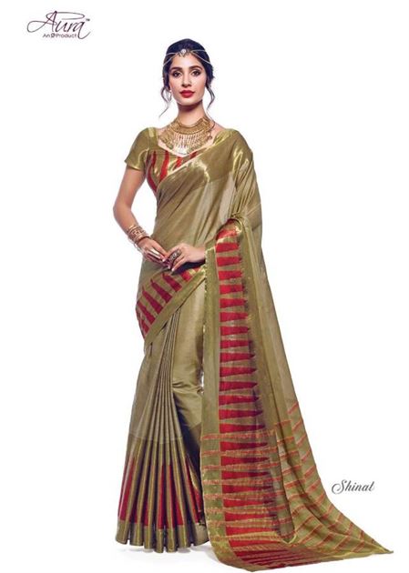 Aura shinat Designer wedding sarees at Wholesale Textile