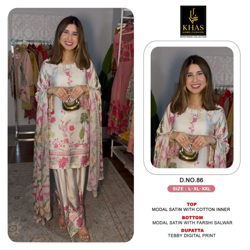 Aurelle Modal Satin Teddy Digital Printed Salwar Kameez