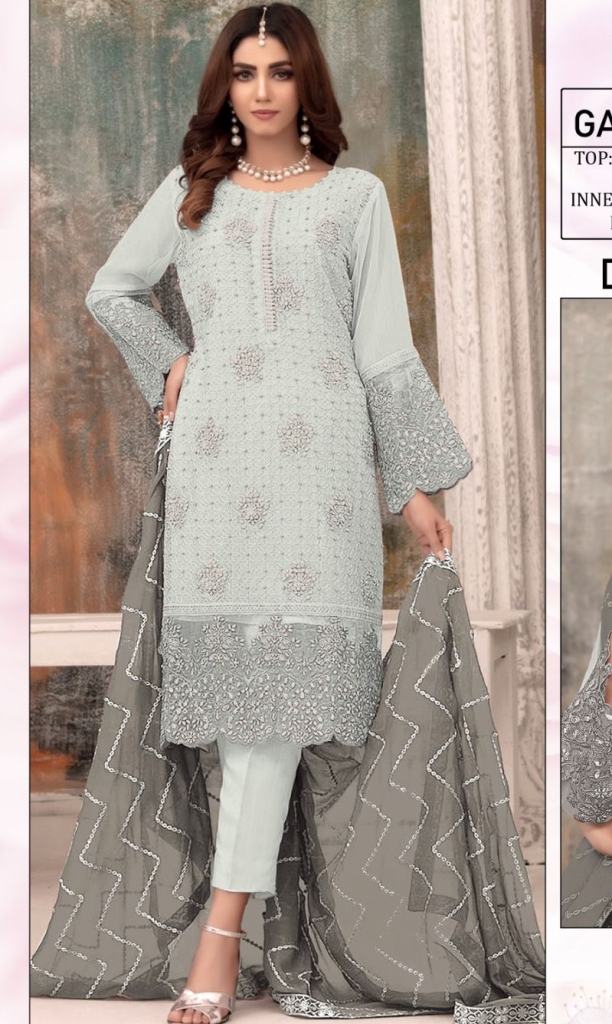 Ayesha Misbah 210 Faux Georgette Pakistani Suit Collection