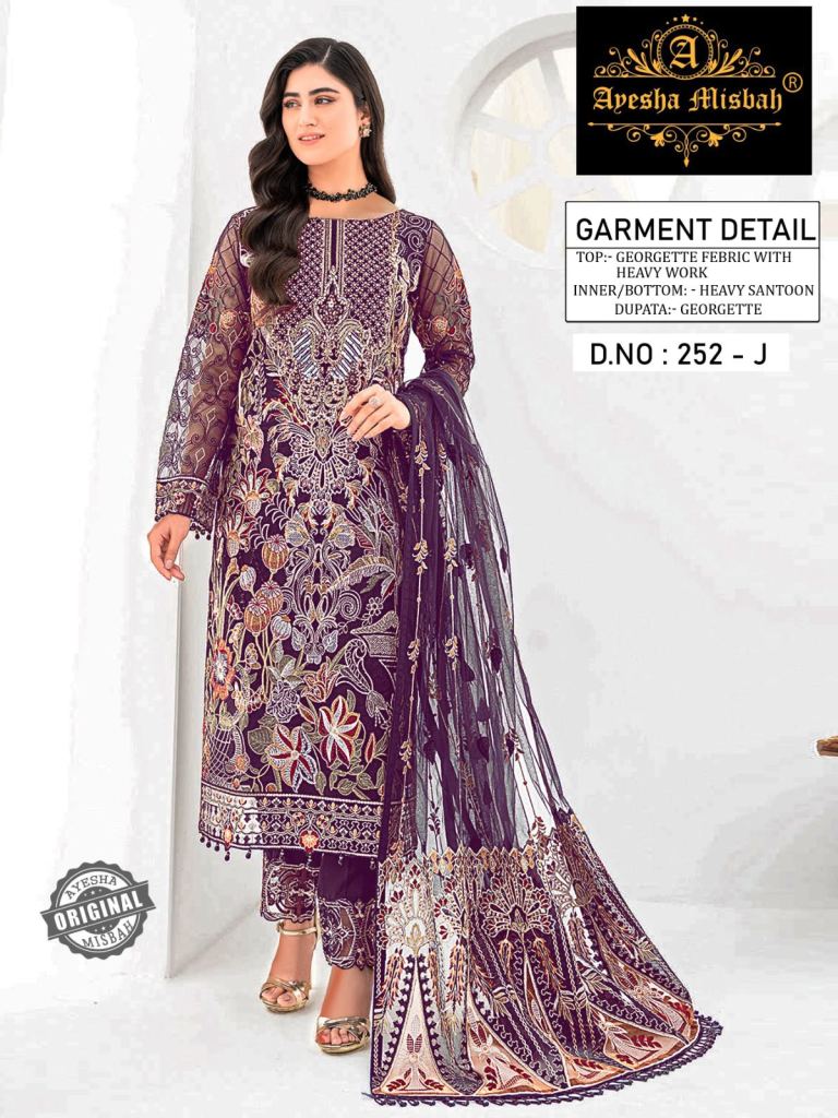 Ayesha Misbah 252 Pakistani Suits