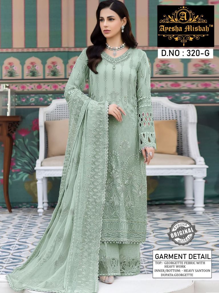 Ayesha Misbah 320 G To L Pakistani Salwar Kameez