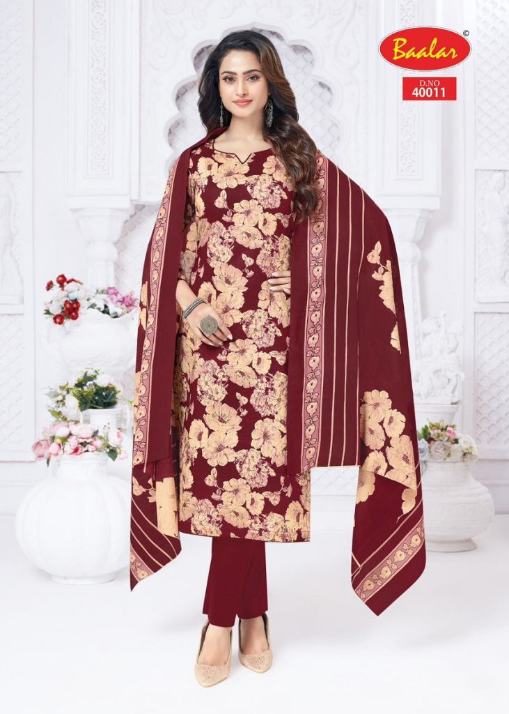 Baalar Kashmir Cotton Vol 4 Cotton Printed Dress Material