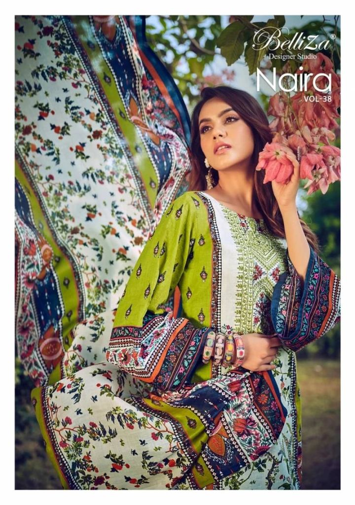 Baautiful Belliza Naira 887 Pakistani Cotton Salwar suit