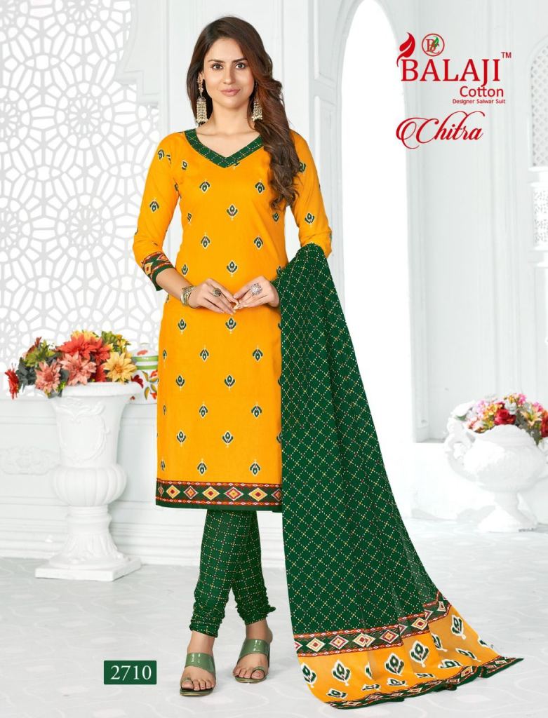 Balaji Chitra  vol 27 cotton printed  Regular Wear Cotton Dress Material