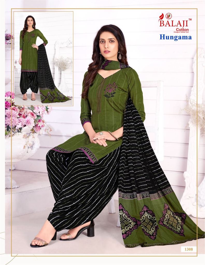 Balaji Hungama  vol 13 cotton Regular print Dress Material
