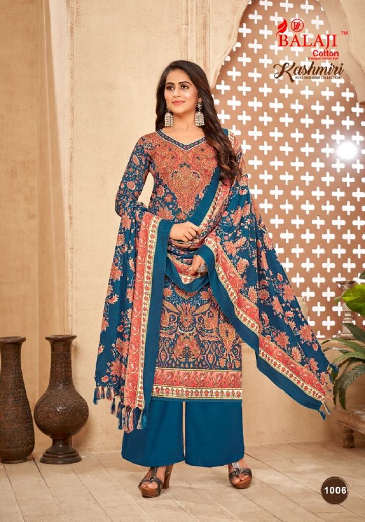 Balaji Kashmiri Digital Print Pashmina Dress Material Collection