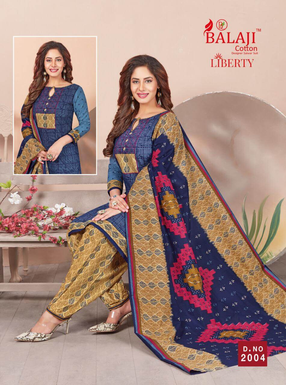 Liberty vol 2 by balaji cotton patiyala dress materials 