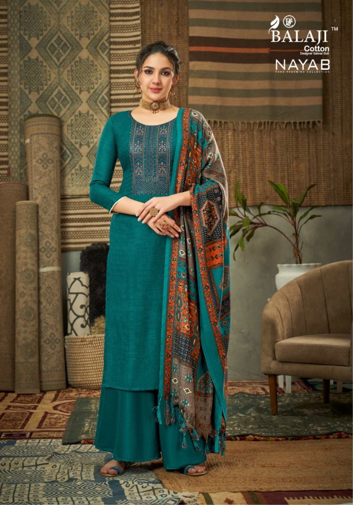 Balaji Nayab vol 1 Pure Pashmina Dress Material