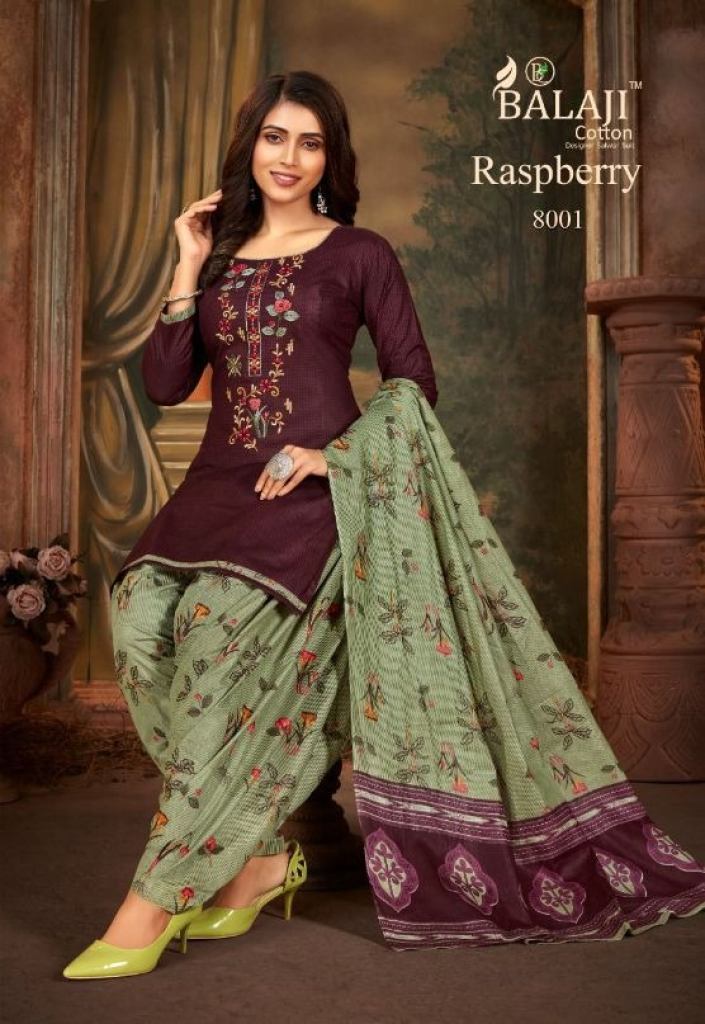 Balaji Rasberry Patiyala 8 Catalog Daily Wear Cotton Printed Dress Materials 