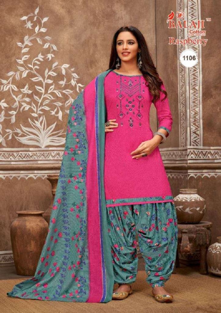 Balaji Rasberry Vol 11 Cotton Embroidery Dress Material