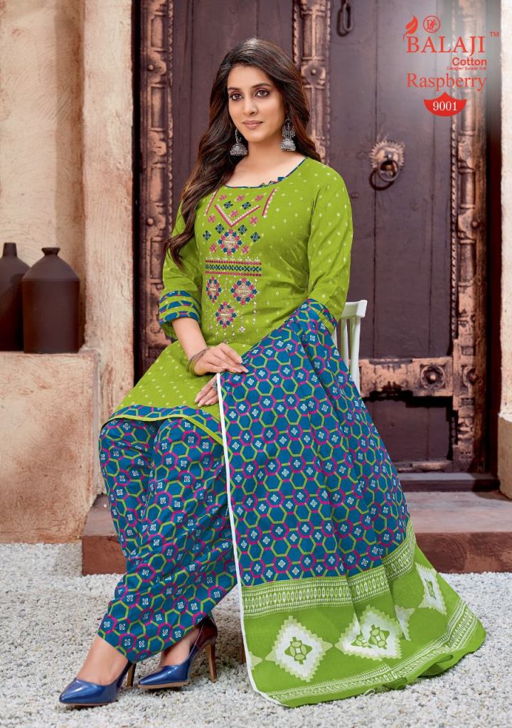 Balaji Raspberry Patiyala  vol 9 wholesale cotton Dress Materials