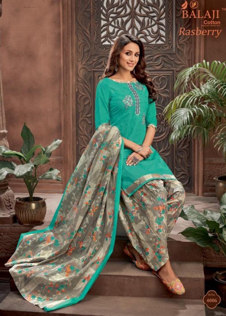 Balaji  presents Rasberry Patiyala vol 4 Printed  Dress Material