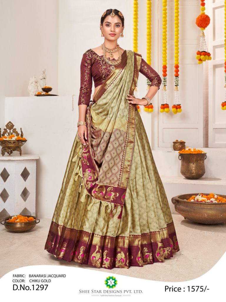 South Indian Half Saree Lehenga Designs Collection 2023