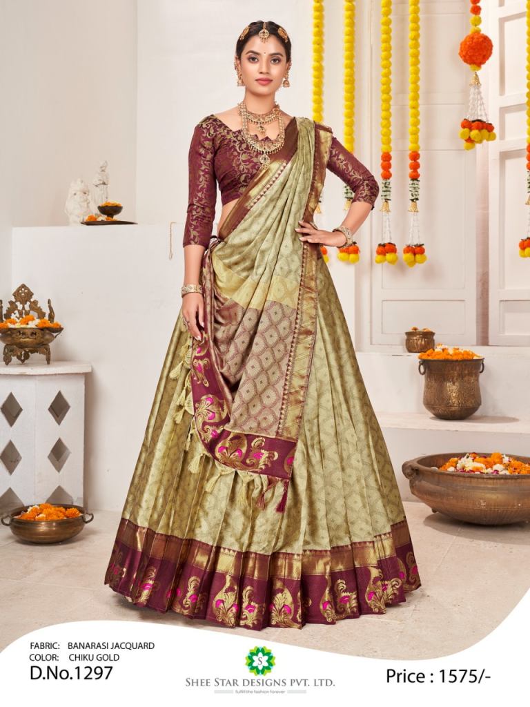 SILK Green Kids Party Wear Lehenga Saree, Size: 16 - 36 at Rs 2350/piece in  Mumbai