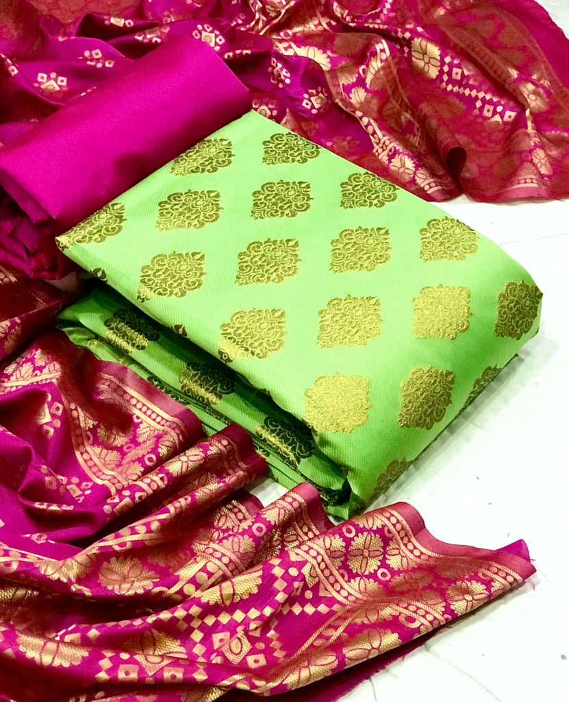 Banarasi Silk Dress vol 42 Designer Festive Wear Banarasi Silk Salwar