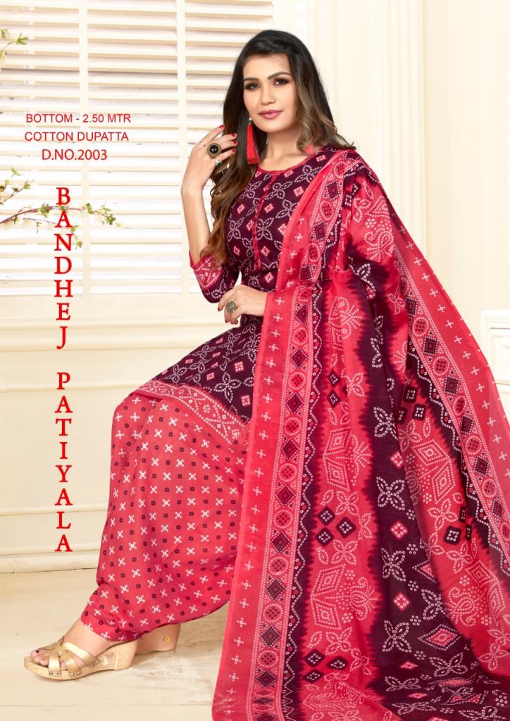 Bandhej Patiyala  vol 2 Printed Dress Material