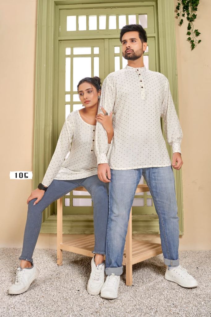 Banwery Cherry Fancy Rayon Couple Short Top Catalog