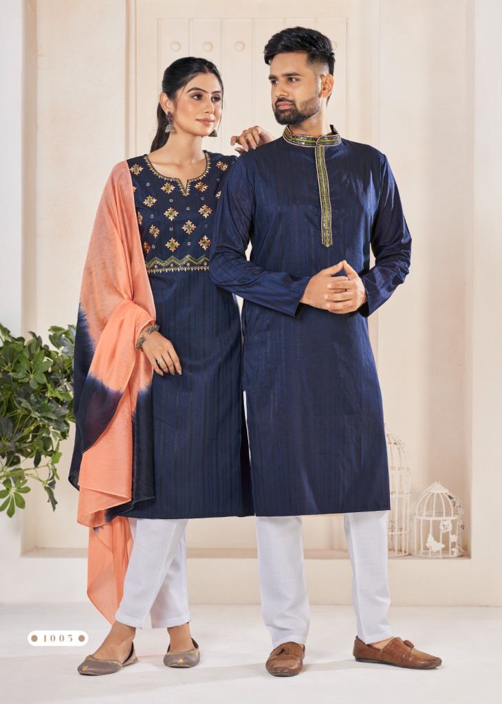 Banwery Couple Goal Vol 6 Viscose Embroidery Couple Combo Collection