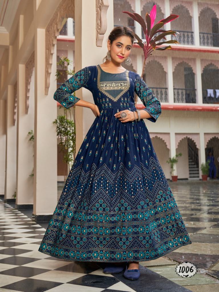 Banwery Flora Designer  Fancy Long Anarkali Kurtis Collection