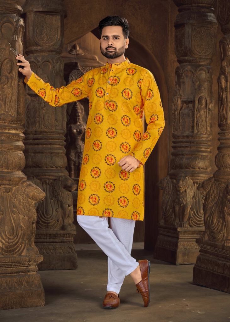  Banwery God V vol  2 Printed Men's Wear Kurti With Payjama Collection