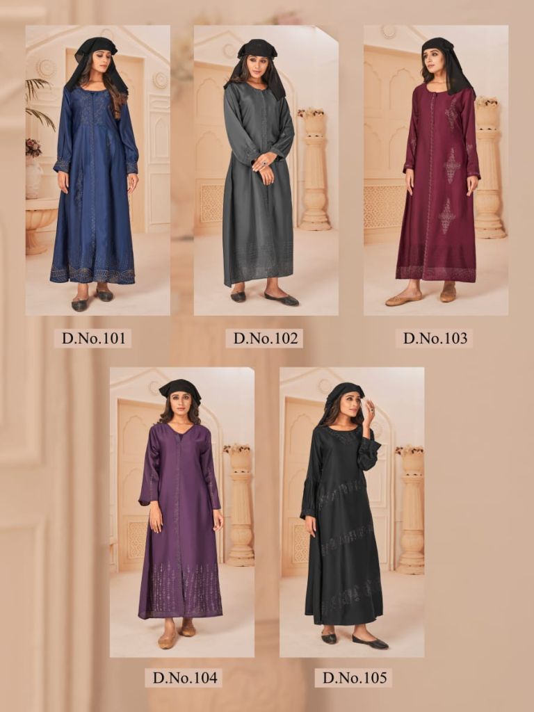 Kashaf Store Nida Fabric Frill Work Jacket Style Latest Design Abaya Burkha  With Dupatta Hijab (Free