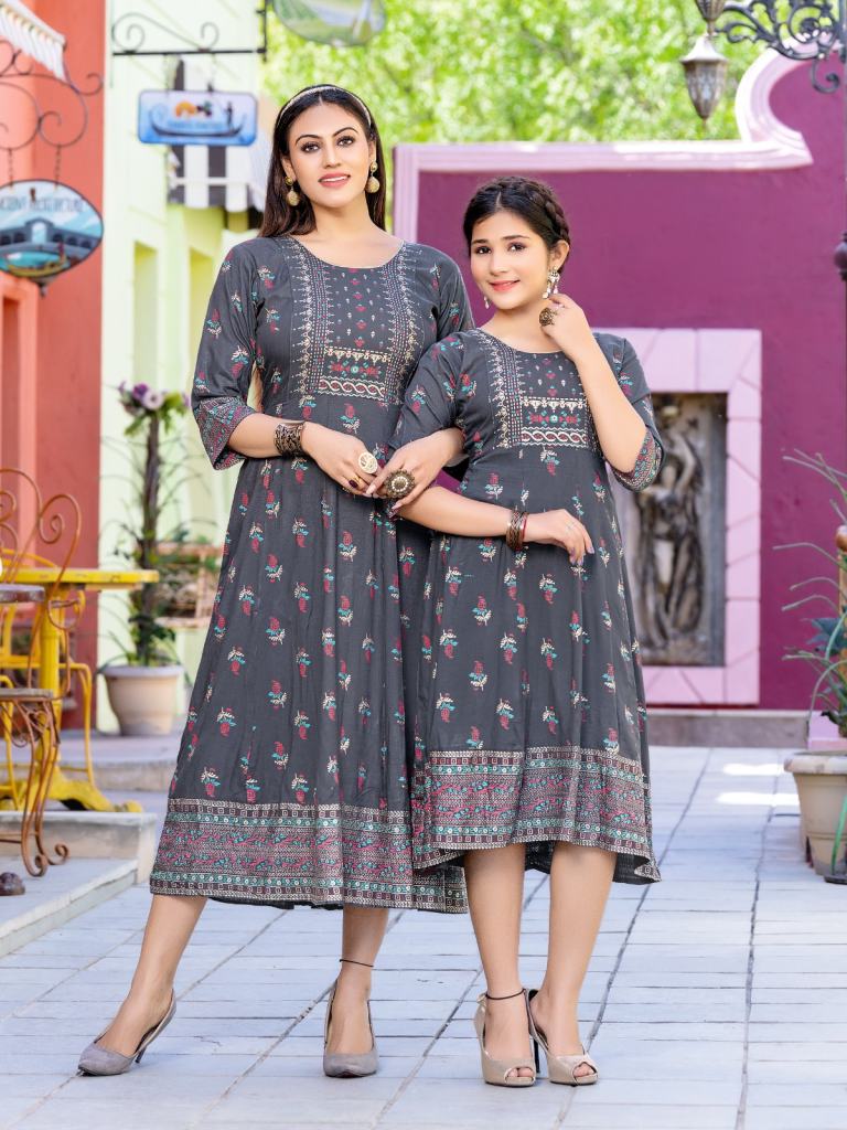 Banwery Me And Mom Vol 2 Mother Daughter Combo Designer Kurti Collection 